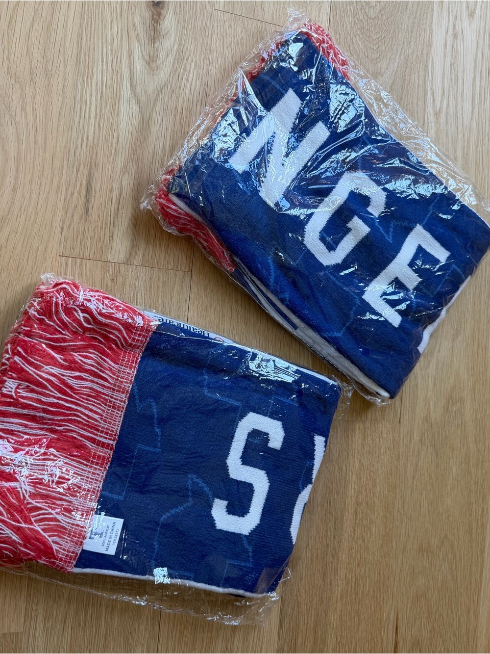 Set of Texas Rangers futbol soccer scarves
